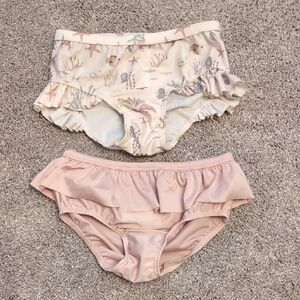 Toddler Girls' 3/4T Pair Of Swim Bottoms